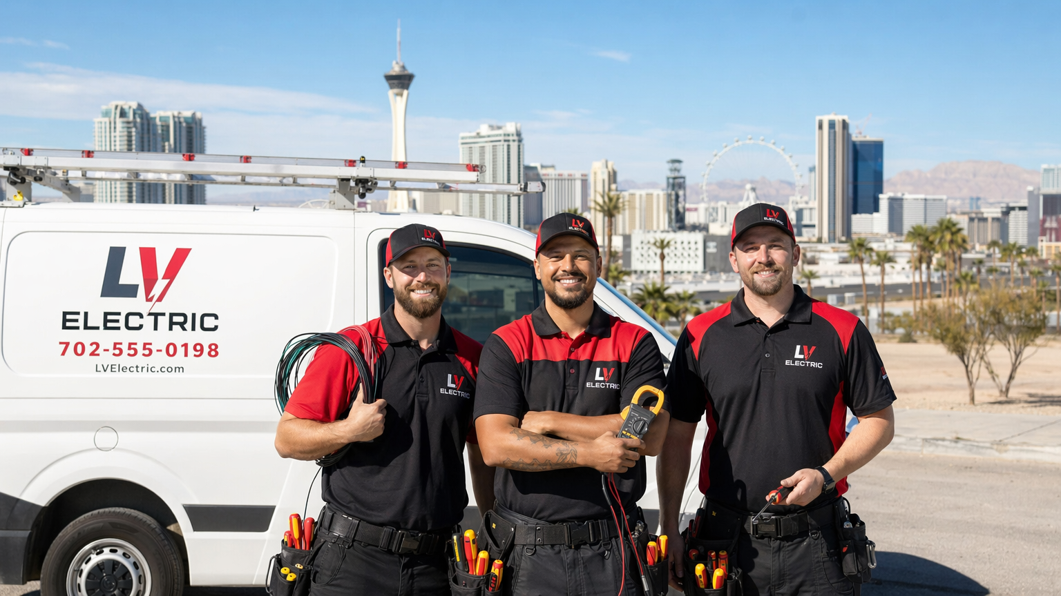 A1 Electrician Las Vegas team